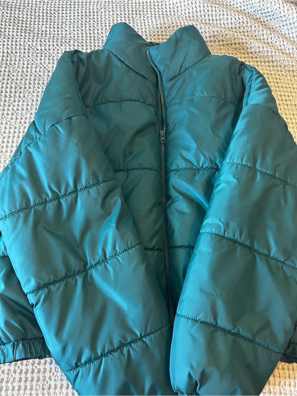 Abound Teal Quilted Puffer Jacket